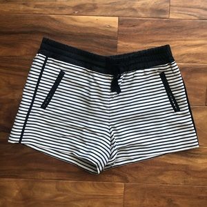 Loft stripe shorts- size 6